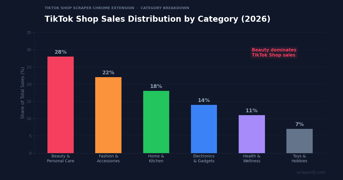TikTok Shop scraper Chrome extension exporting product data to CSV